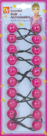 10 PONYTAIL HOLDERS 20MM (DARK PINK)The Product Store Next Door